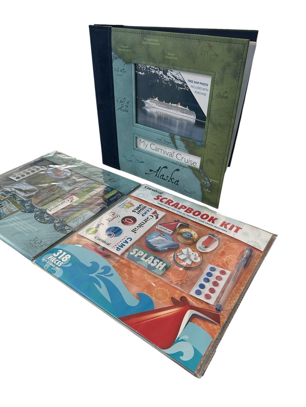 Carnival Cruise Alaska Photo Scrapbook w/ 2 Kits - Picture 12 of 16